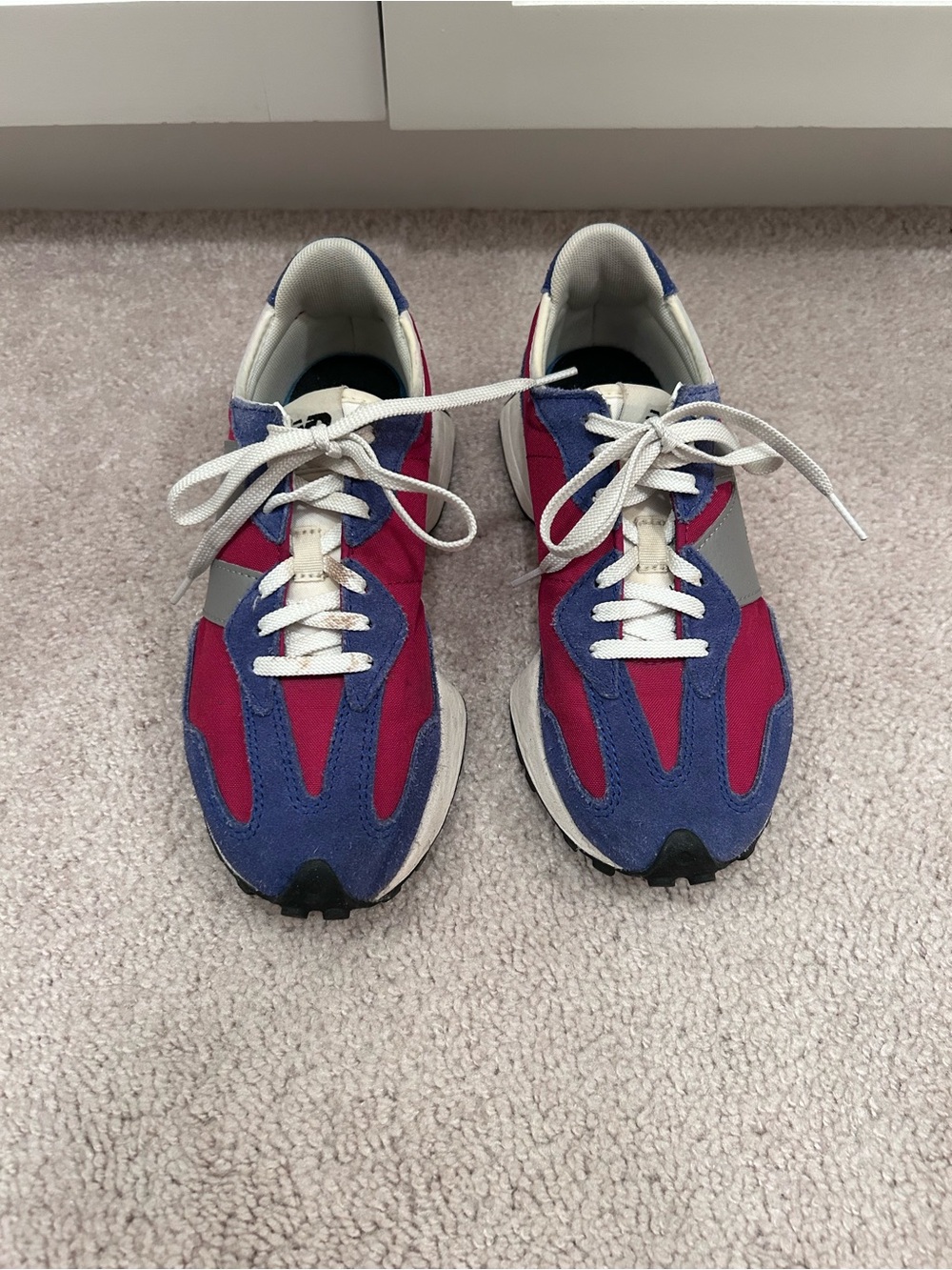 New Balance 327  Sneakers in Blue & Magenta